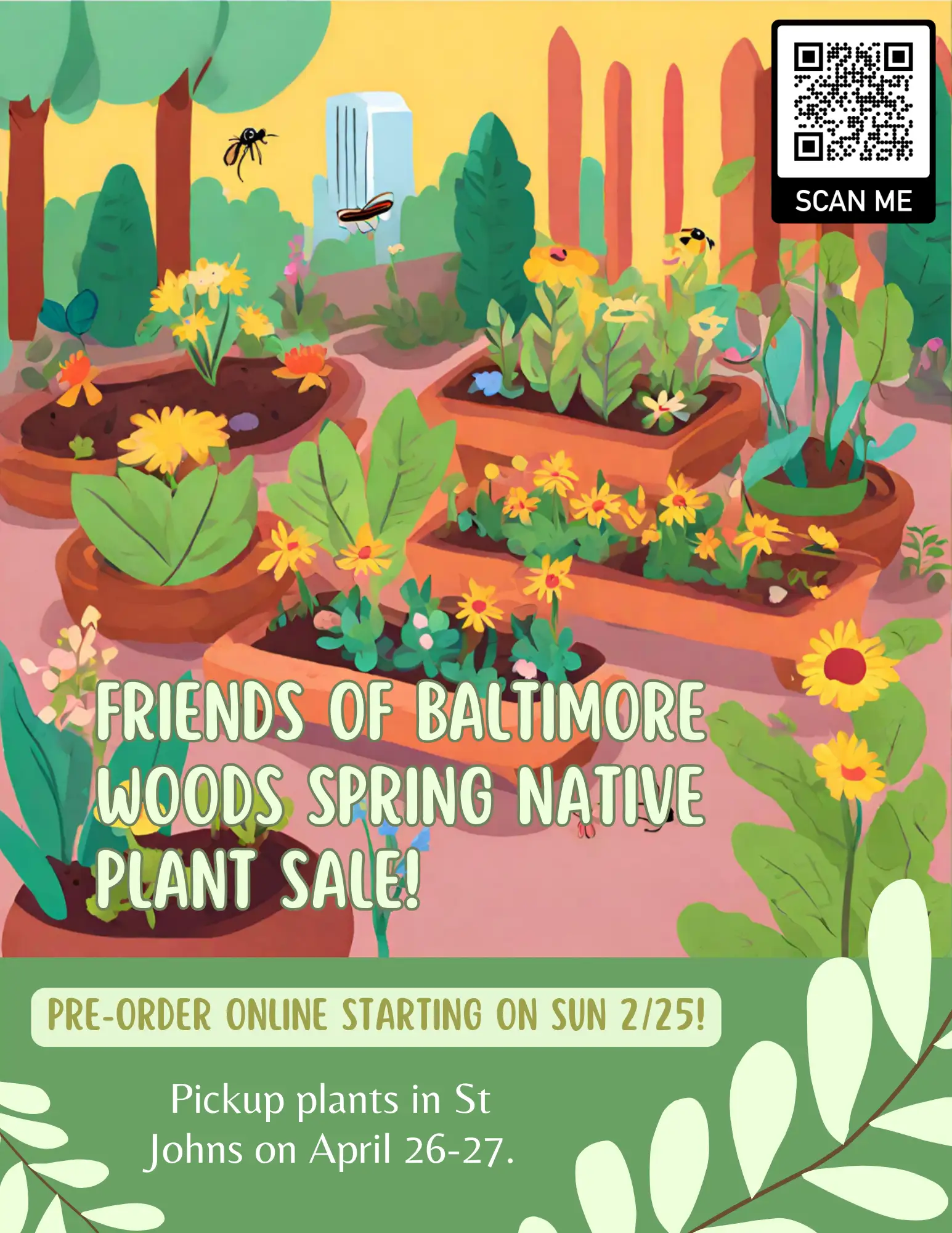 Flier - Friends of Baltimore Woods Spring Native Plant Sale